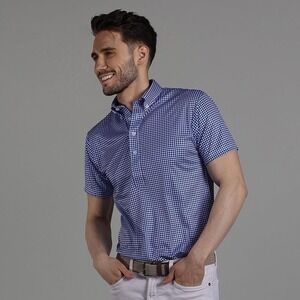 NWT Collars & Co. Oxford Button Down Collar Polo Original Fit - Size Large